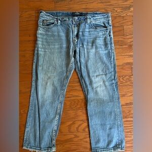 Men's Silver Eddie Straight Leg Jeans 42 X 32